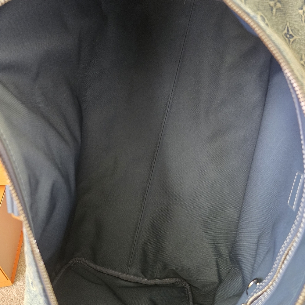 Authentic Louis Vuitton Keepall 50 Denim Duffle - Picture 9 of 13